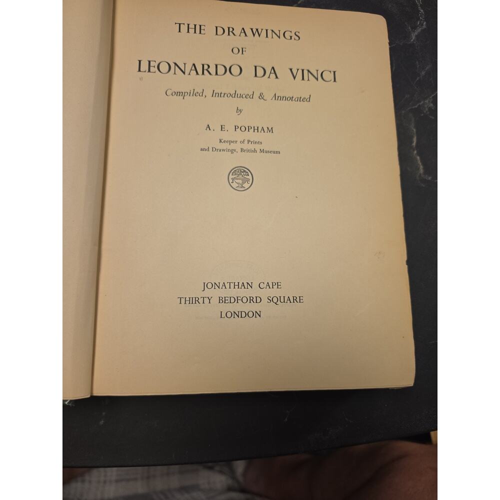 The Drawings of Leonardo Da Vinci by A.E. Popham, 1949 - Good - No dust cover - Picture 5 of 9